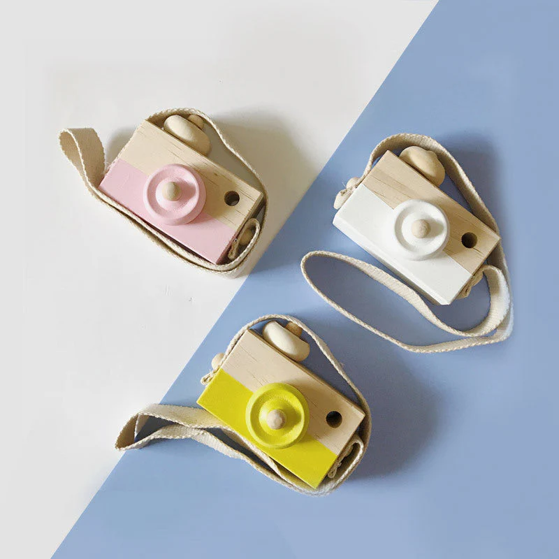Appareil Photo Jouet en Bois pour Enfants – Style Classique et Ludique, Unisexe, Développement Intellectuel - Image 2
