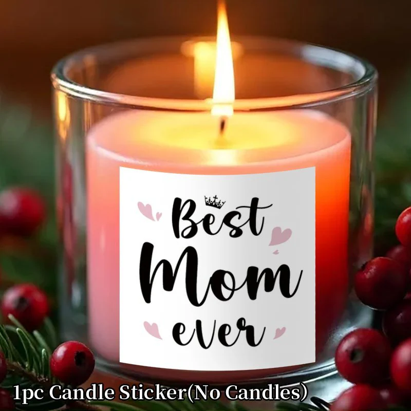 Autocollant décoratif pour bougie « Best Mom Ever » cadeau fête des mères femme - Image 2