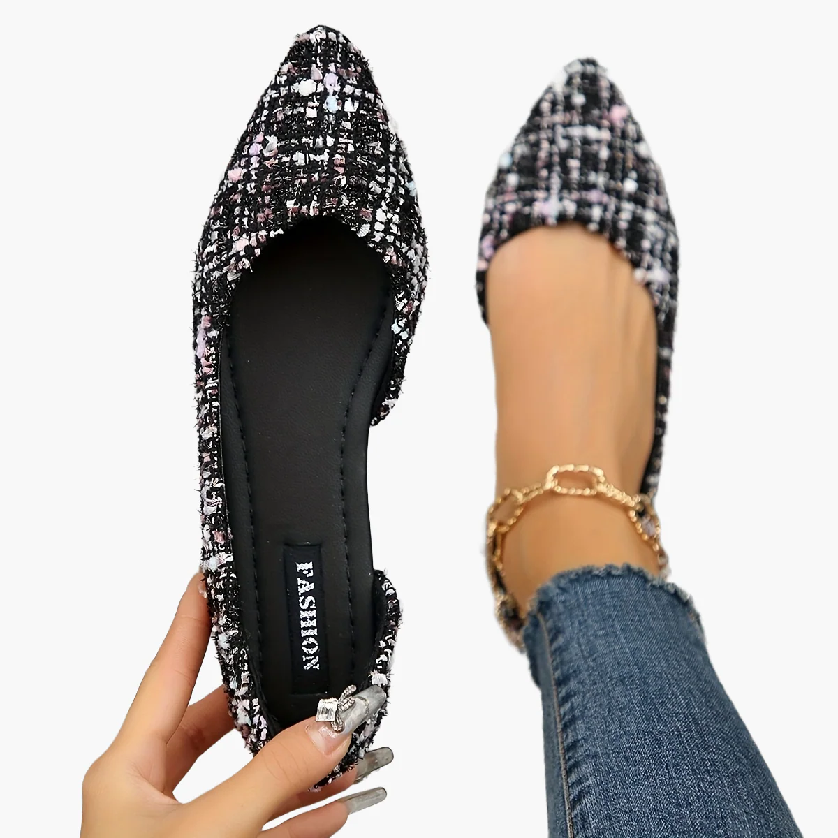 Ballerines élégantes femme bout pointu style chic quotidien - Image 11