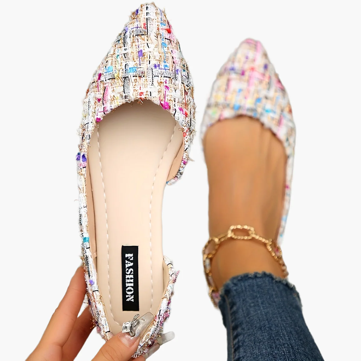 Ballerines élégantes femme bout pointu style chic quotidien - Image 9