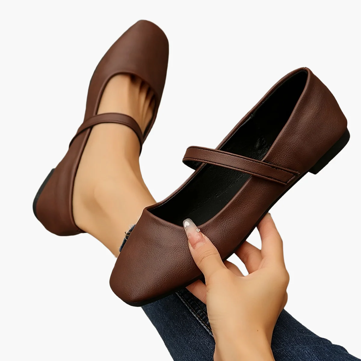 Ballerines Femme Élégantes à Bride Style Mary Jane pour le Quotidien et le Travail - Image 6