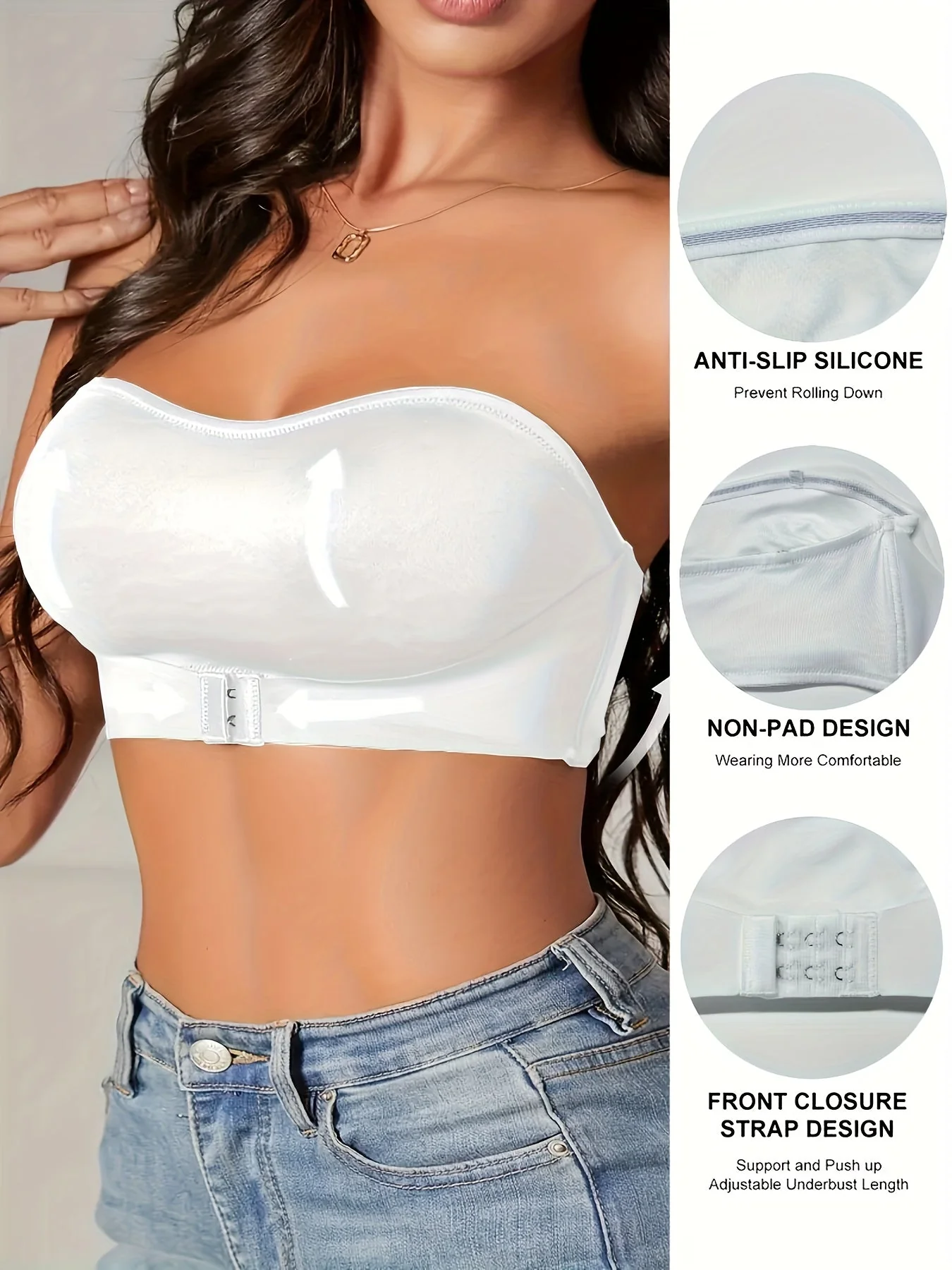 Bandeau sans couture antidérapant femme sport et détente - Image 4