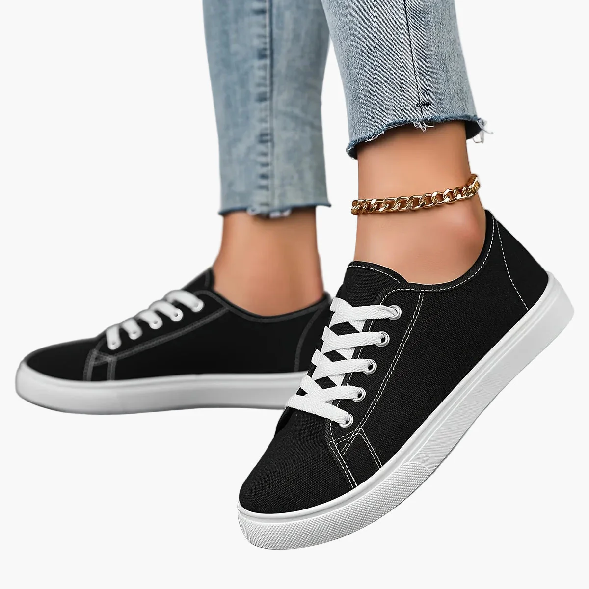 Baskets basses décontractées pour femme style urbain polyvalent - Image 11