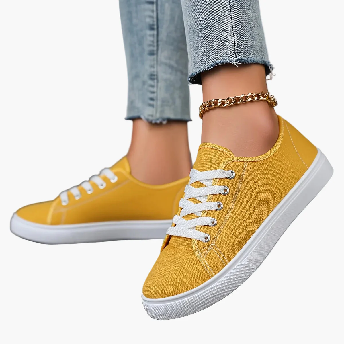 Baskets basses décontractées pour femme style urbain polyvalent - Image 12