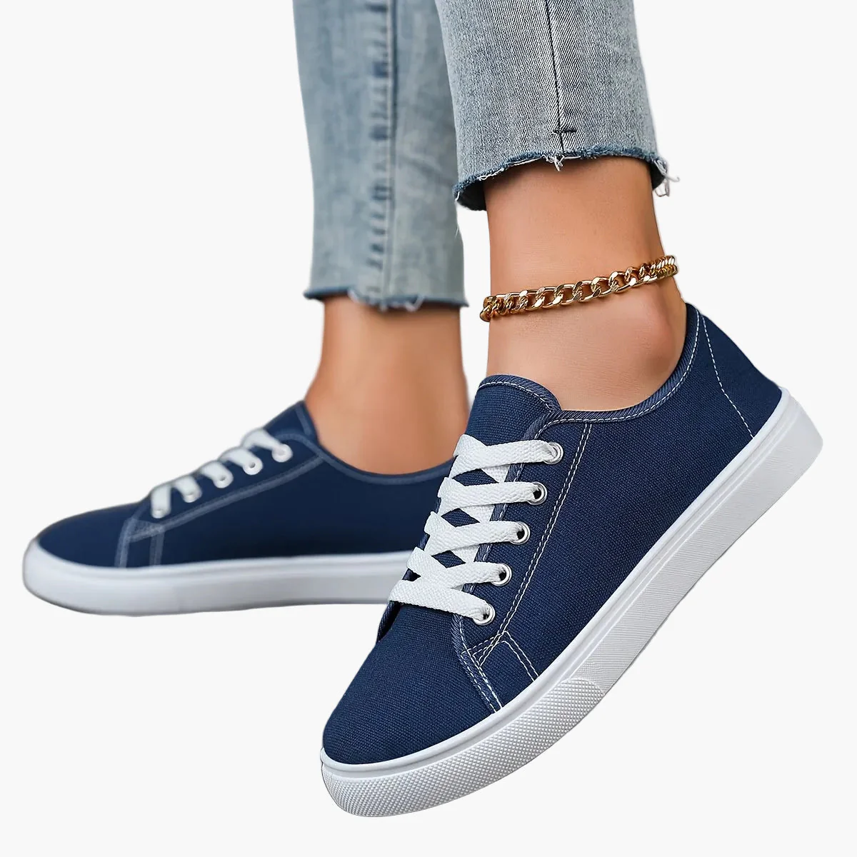 Baskets basses décontractées pour femme style urbain polyvalent - Image 13