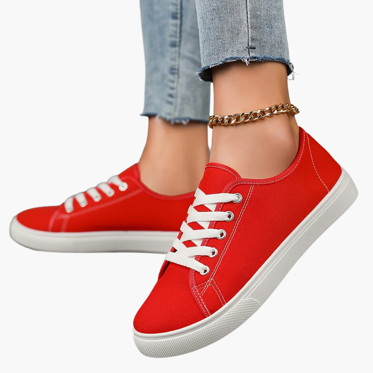 Baskets basses décontractées pour femme style urbain polyvalent - Image 15