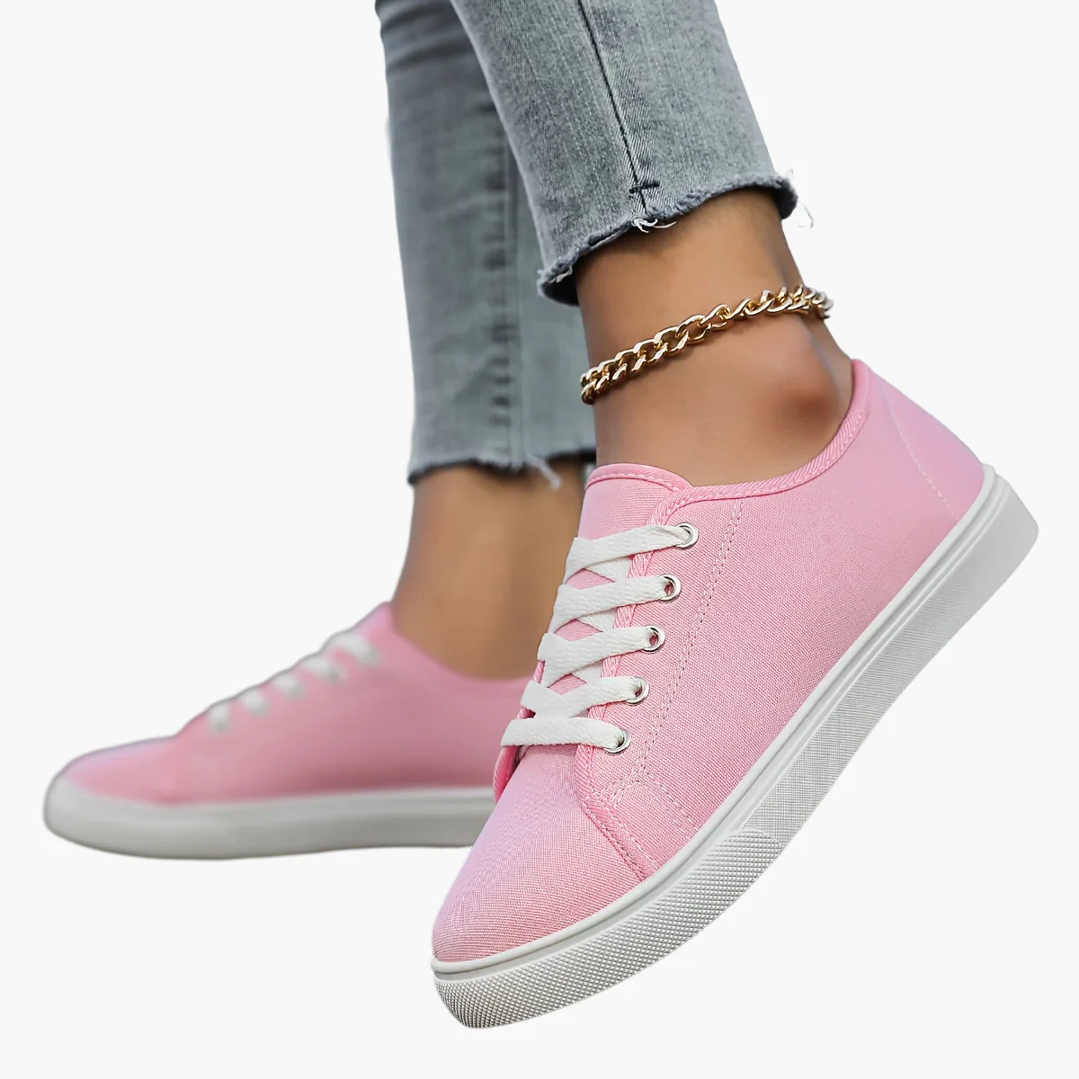 Baskets basses décontractées pour femme style urbain polyvalent - Image 16