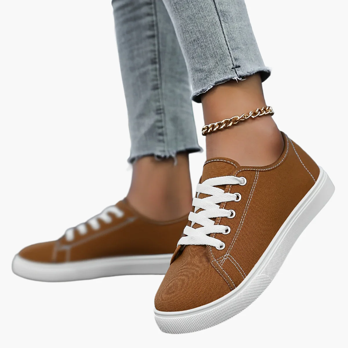 Baskets basses décontractées pour femme style urbain polyvalent - Image 17