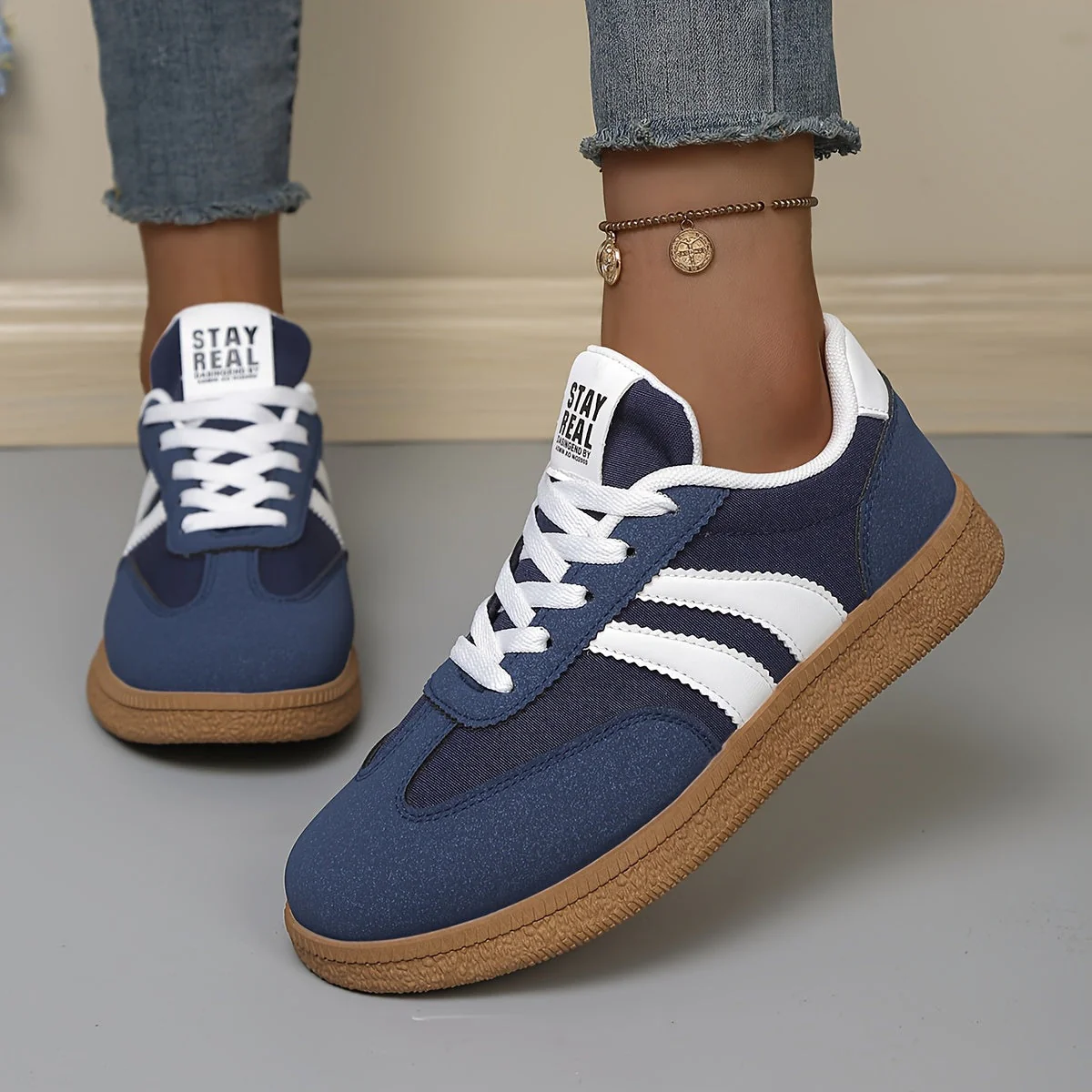 Baskets décontractées pour femme style rétro – Sneakers urbaines tendance - Image 5