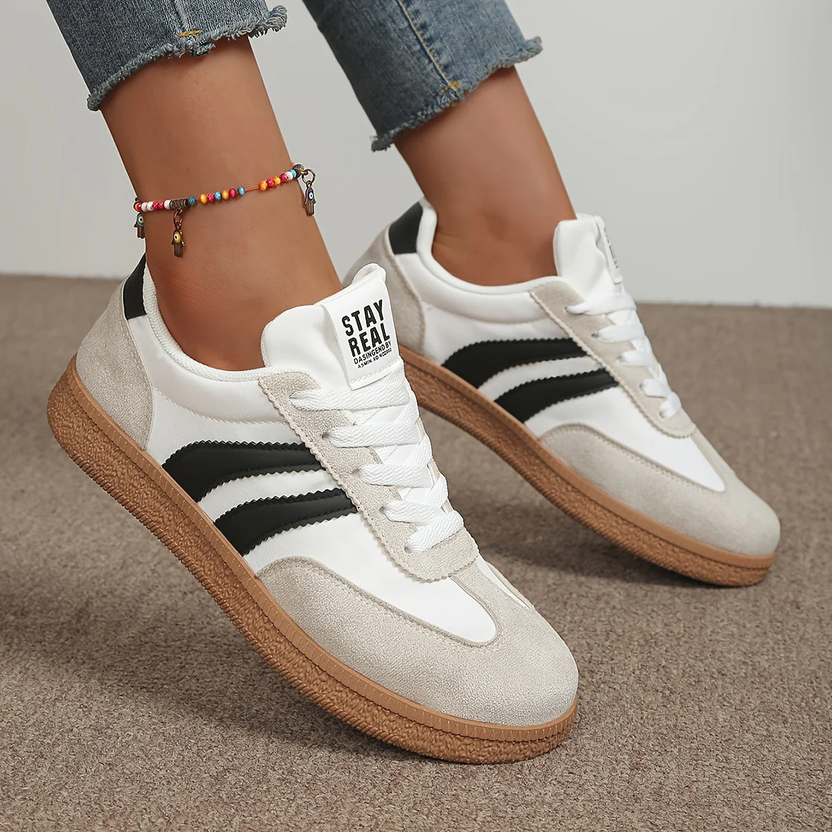 Baskets décontractées pour femme style rétro – Sneakers urbaines tendance - Image 7