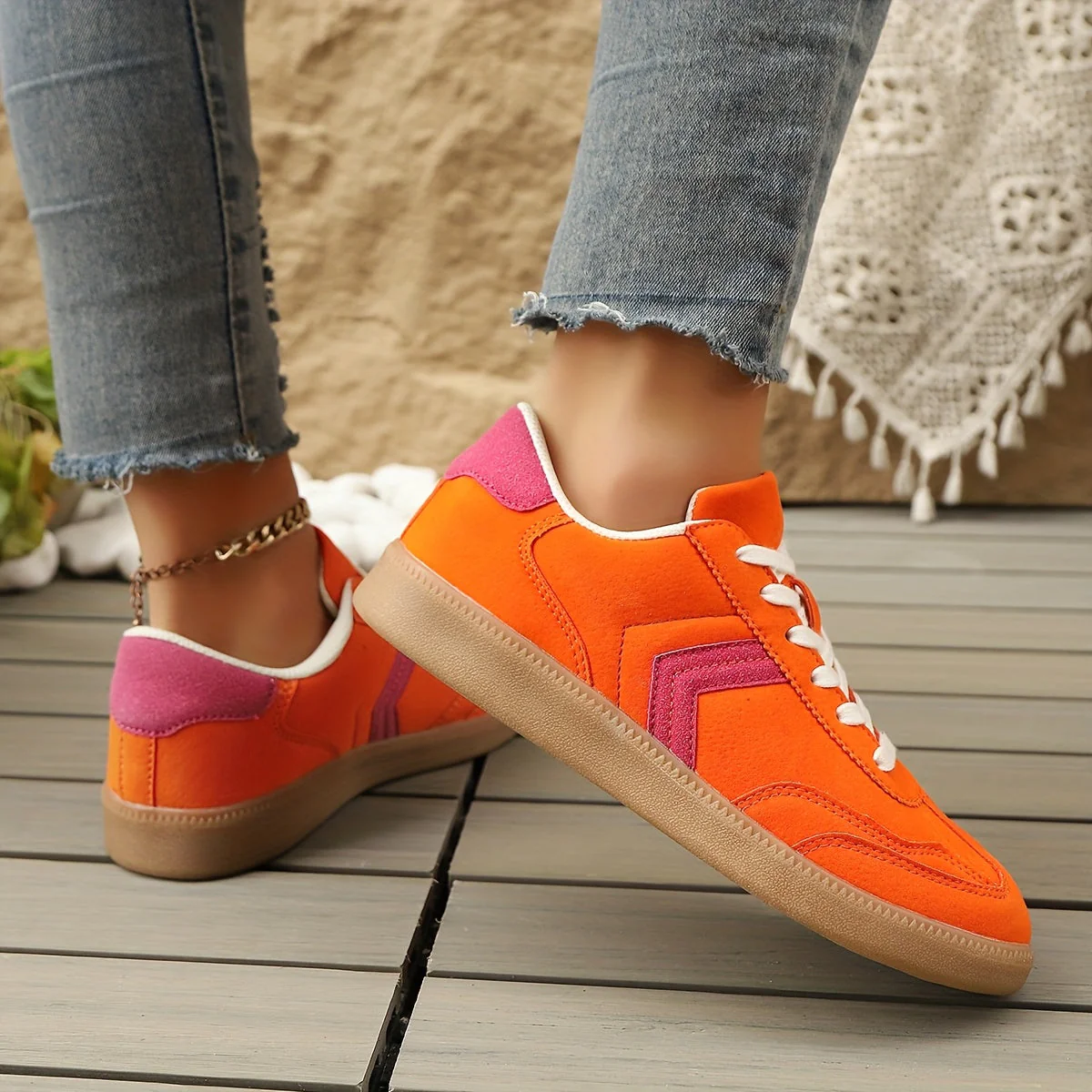Baskets décontractées pour femme style rétro urbain - Image 2