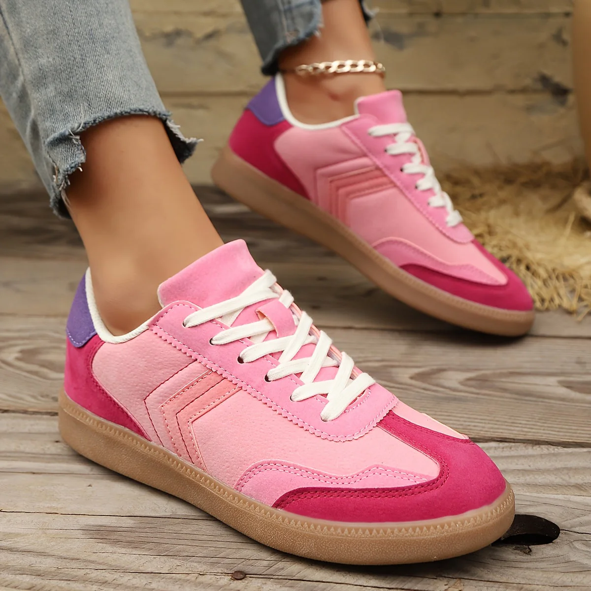 Baskets décontractées pour femme style rétro urbain - Image 4
