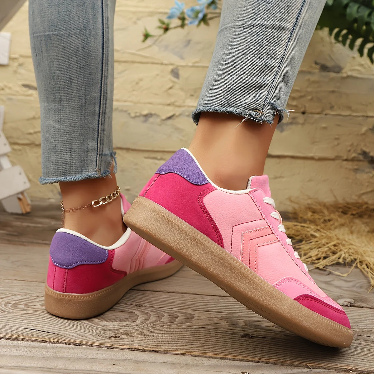 Baskets décontractées pour femme style rétro urbain - Image 5