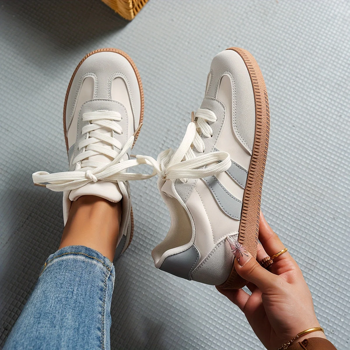 Baskets décontractées pour femme style rétro urbain – Sneakers mode tous les jours - Image 10
