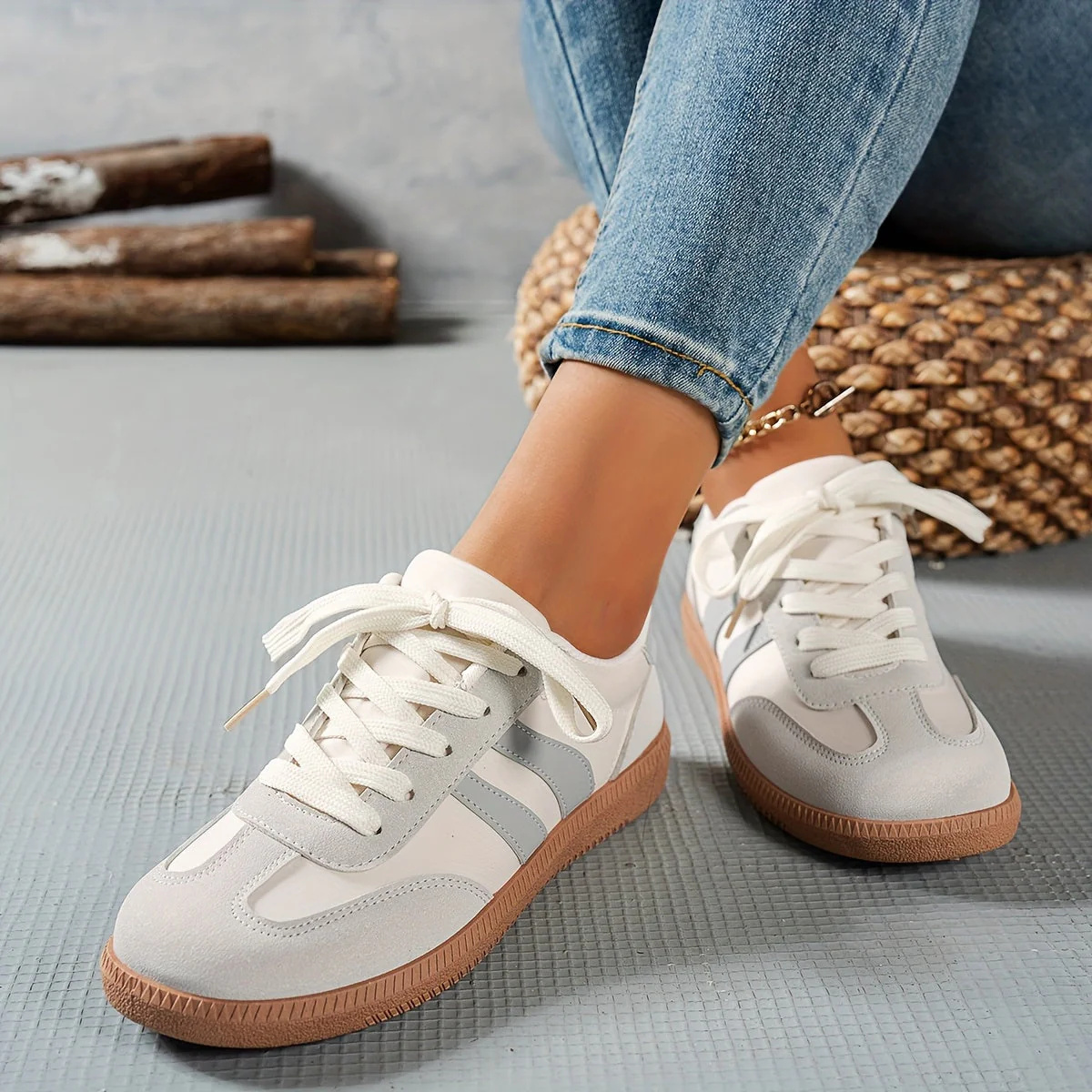 Baskets décontractées pour femme style rétro urbain – Sneakers mode tous les jours - Image 11