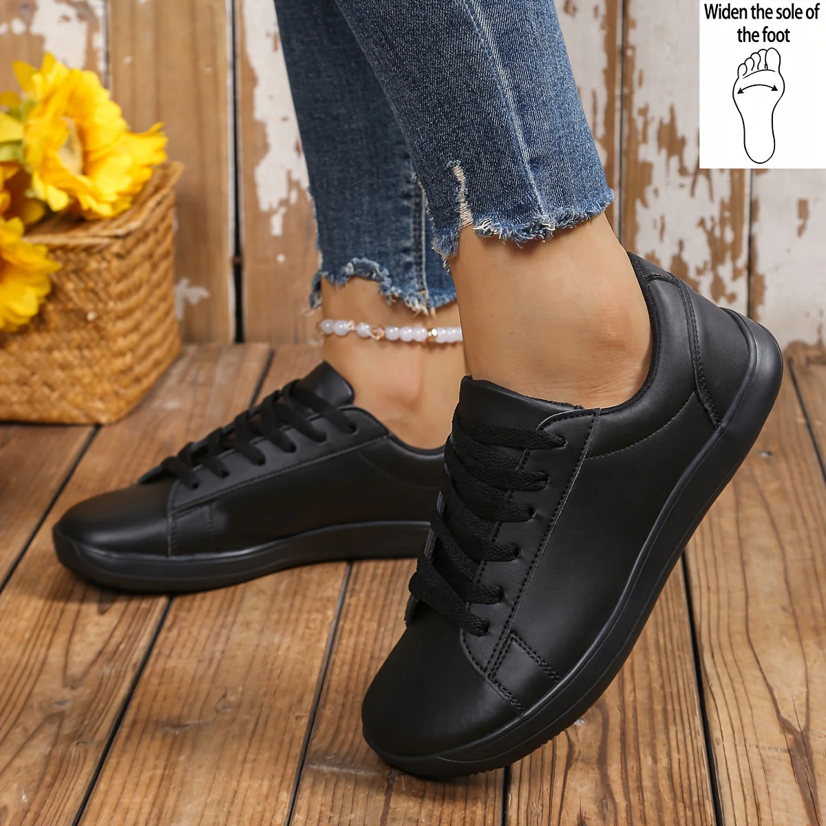 Baskets décontractées pour femme style urbain à lacets – Chaussures polyvalentes confortables pour tous les jours - Image 11