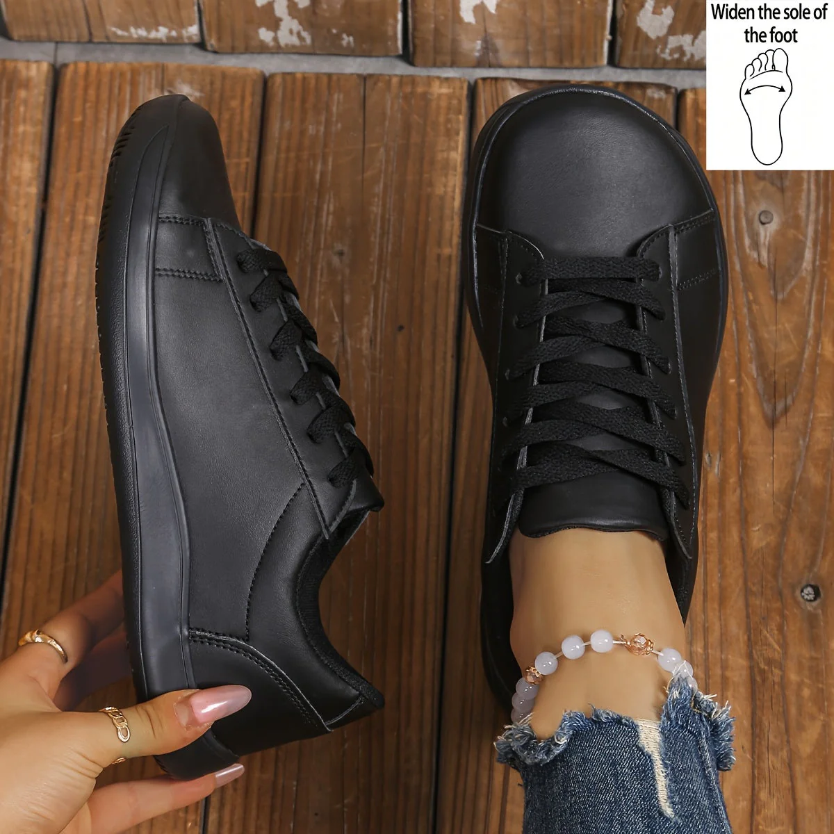 Baskets décontractées pour femme style urbain à lacets – Chaussures polyvalentes confortables pour tous les jours - Image 3