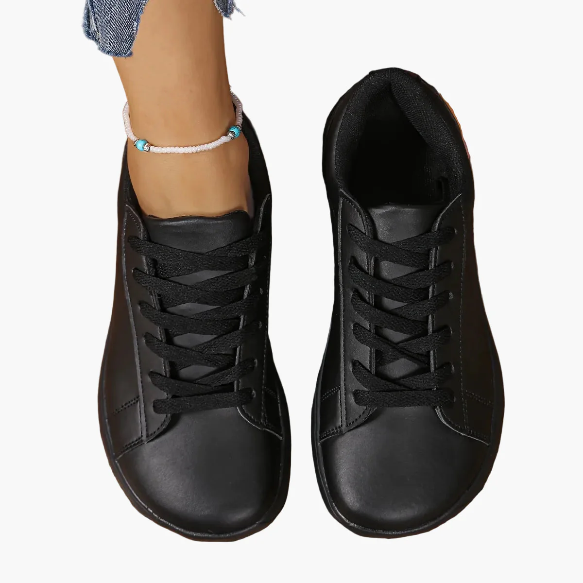 Baskets décontractées pour femme style urbain à lacets – Chaussures polyvalentes confortables pour tous les jours - Image 8