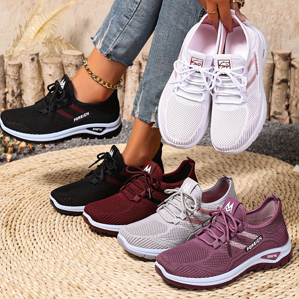 Baskets Femme Décontractées Style Sport pour Marche et Quotidien - Image 3