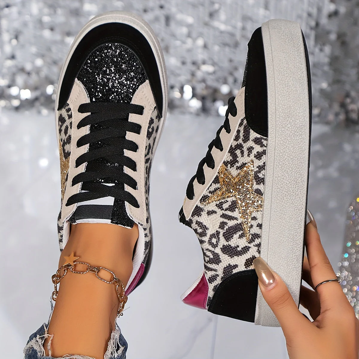 Baskets Femme Style Urbain Casual à Lacets pour Tous les Jours - Image 7