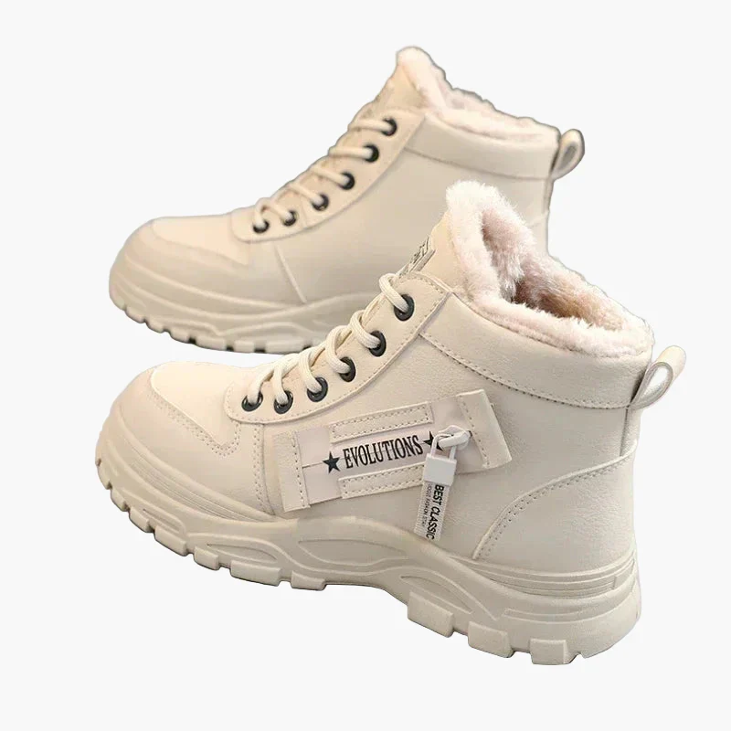Baskets montantes d'hiver pour femmes - Style urbain chaud et tendance - Image 3