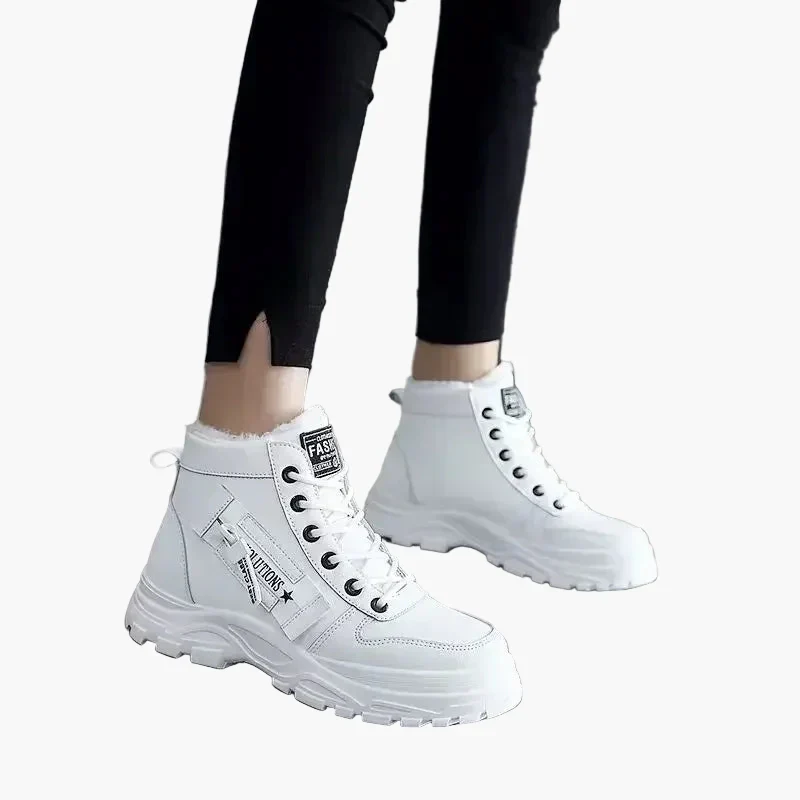 Baskets montantes d'hiver pour femmes - Style urbain chaud et tendance - Image 4