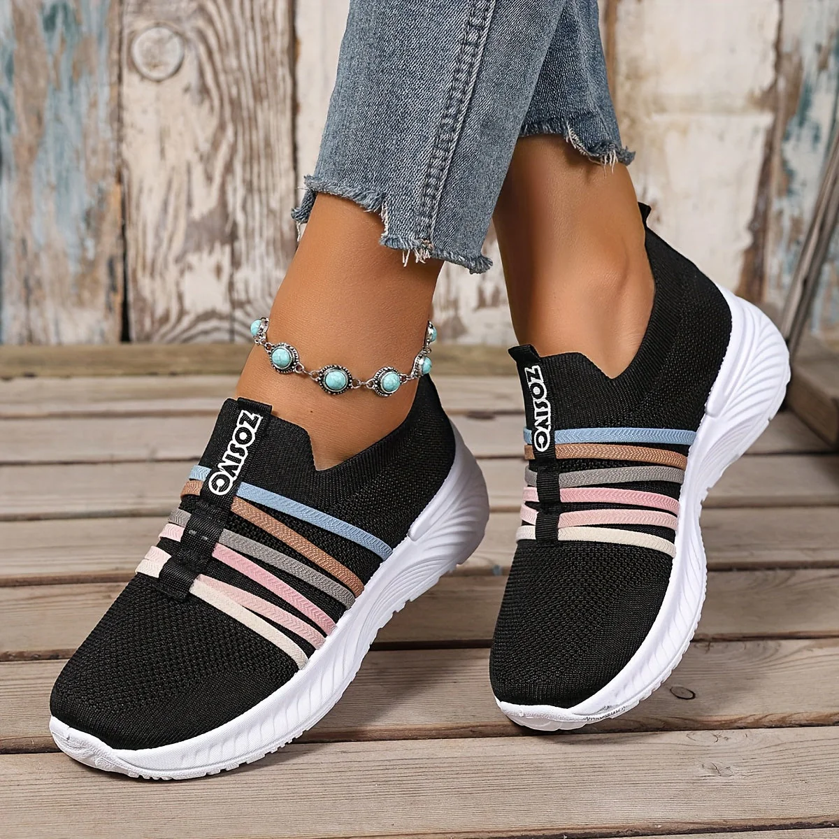 Baskets Slip-On Décontractées pour Femme Style Sport Urbain - Image 10