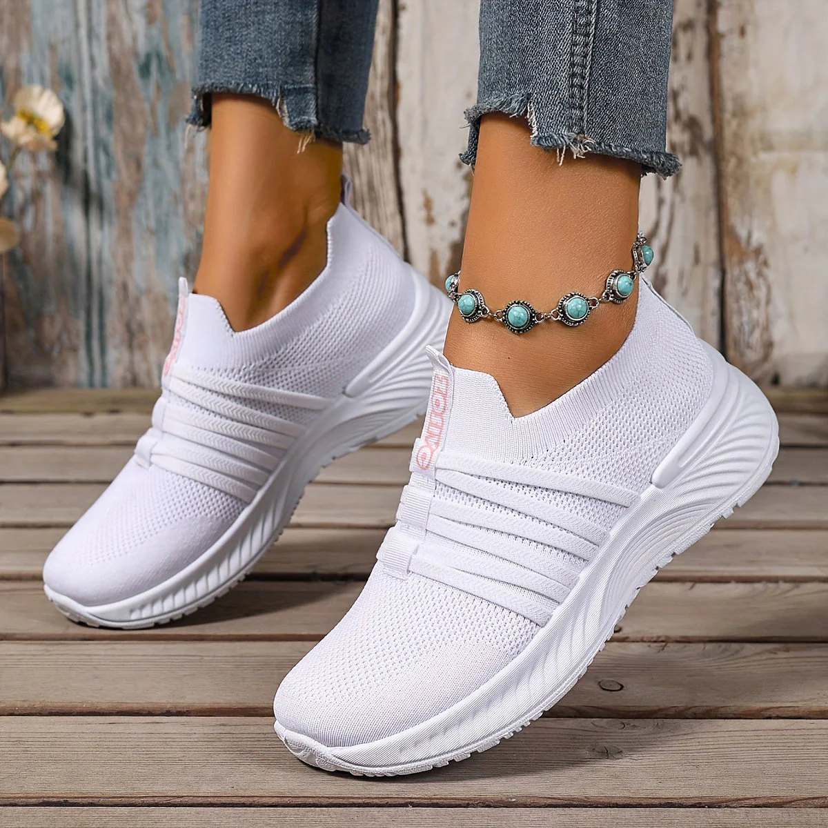 Baskets Slip-On Décontractées pour Femme Style Sport Urbain - Image 12