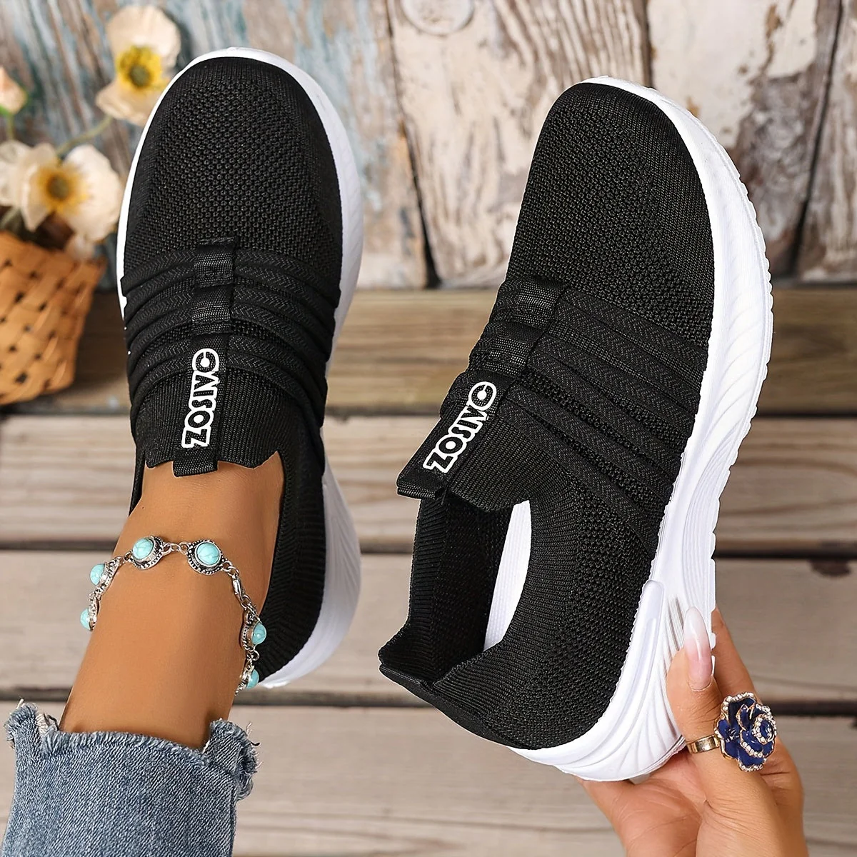 Baskets Slip-On Décontractées pour Femme Style Sport Urbain - Image 13