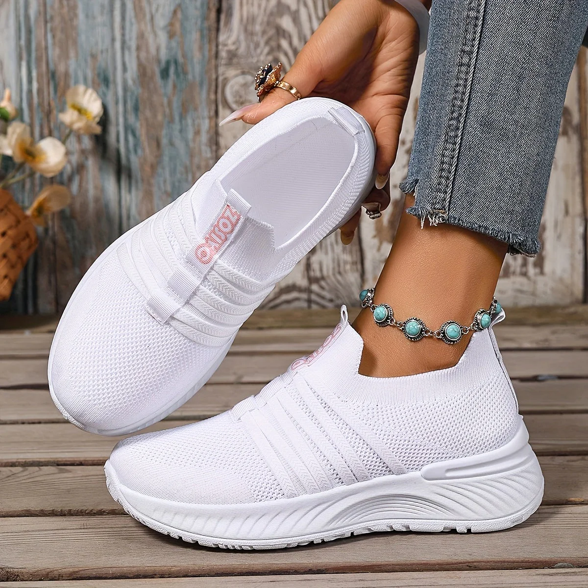 Baskets Slip-On Décontractées pour Femme Style Sport Urbain - Image 14