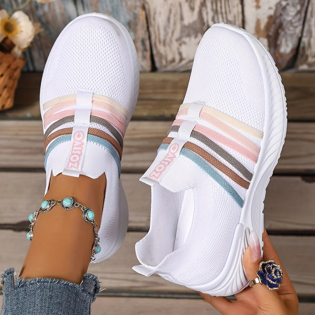 Baskets Slip-On Décontractées pour Femme Style Sport Urbain - Image 15