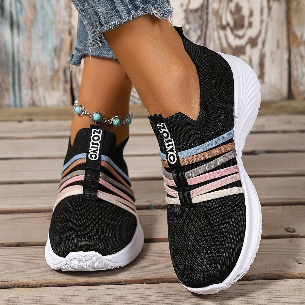 Baskets Slip-On Décontractées pour Femme Style Sport Urbain - Image 16