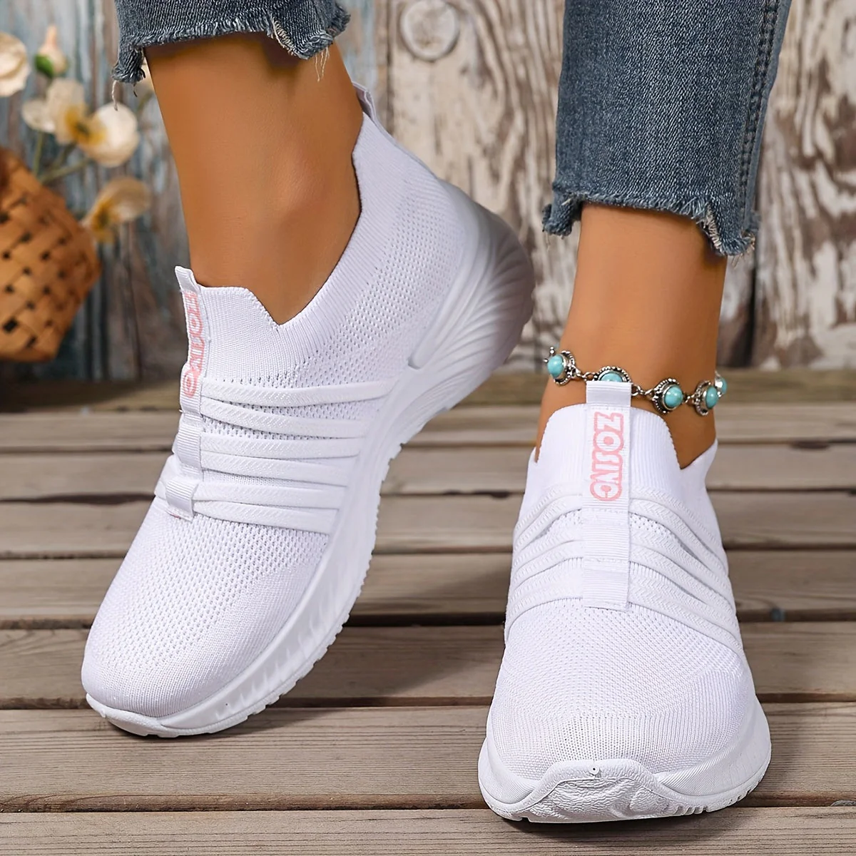 Baskets Slip-On Décontractées pour Femme Style Sport Urbain - Image 18