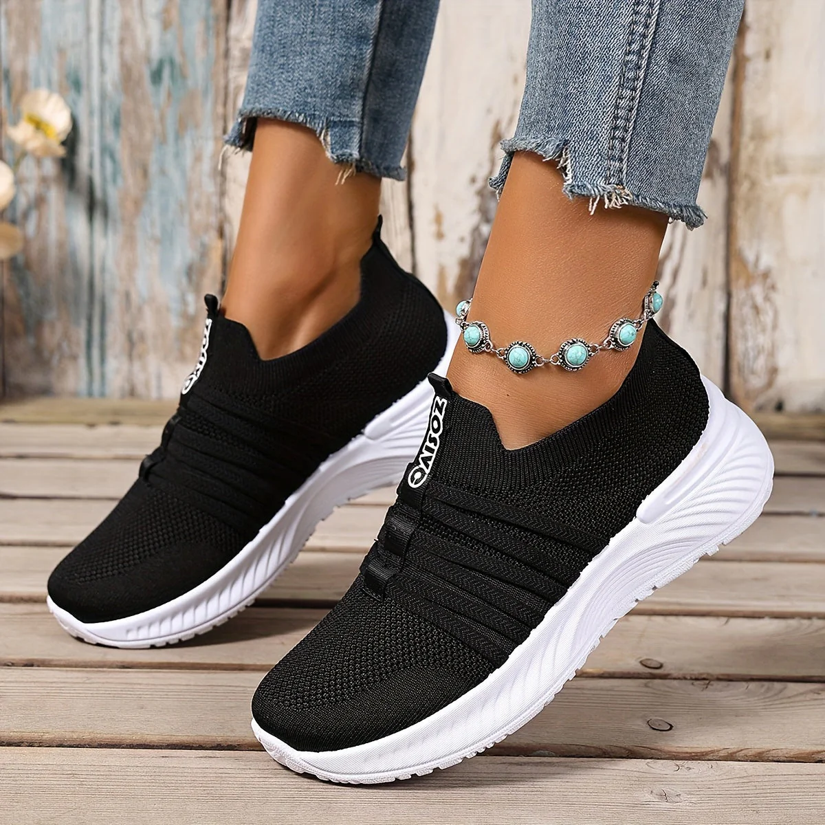 Baskets Slip-On Décontractées pour Femme Style Sport Urbain - Image 19