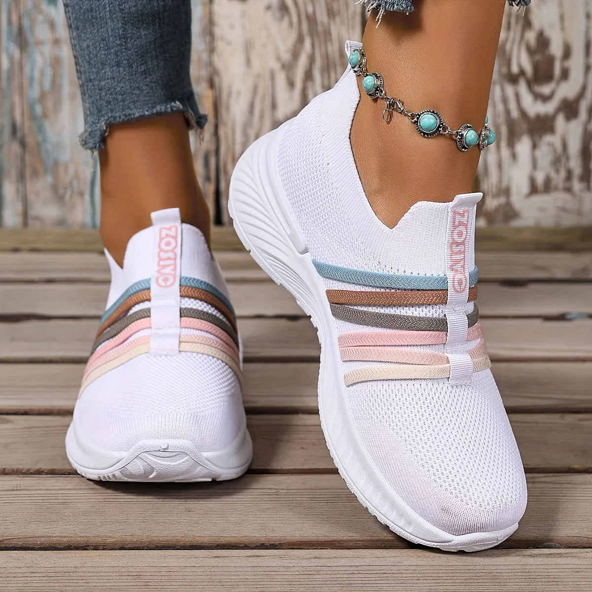 Baskets Slip-On Décontractées pour Femme Style Sport Urbain - Image 20
