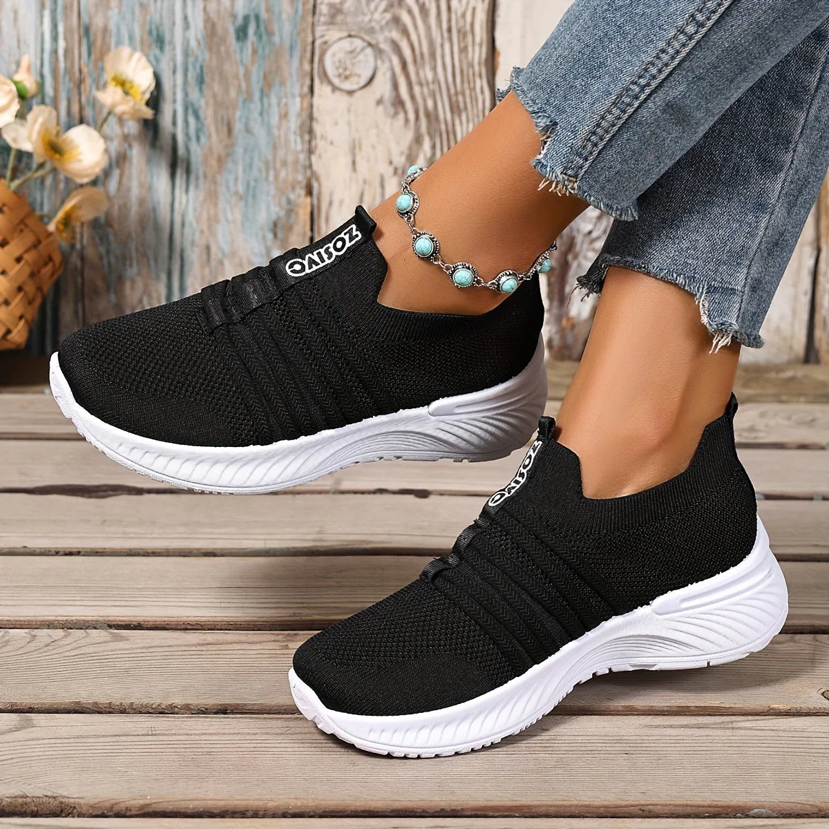 Baskets Slip-On Décontractées pour Femme Style Sport Urbain - Image 23