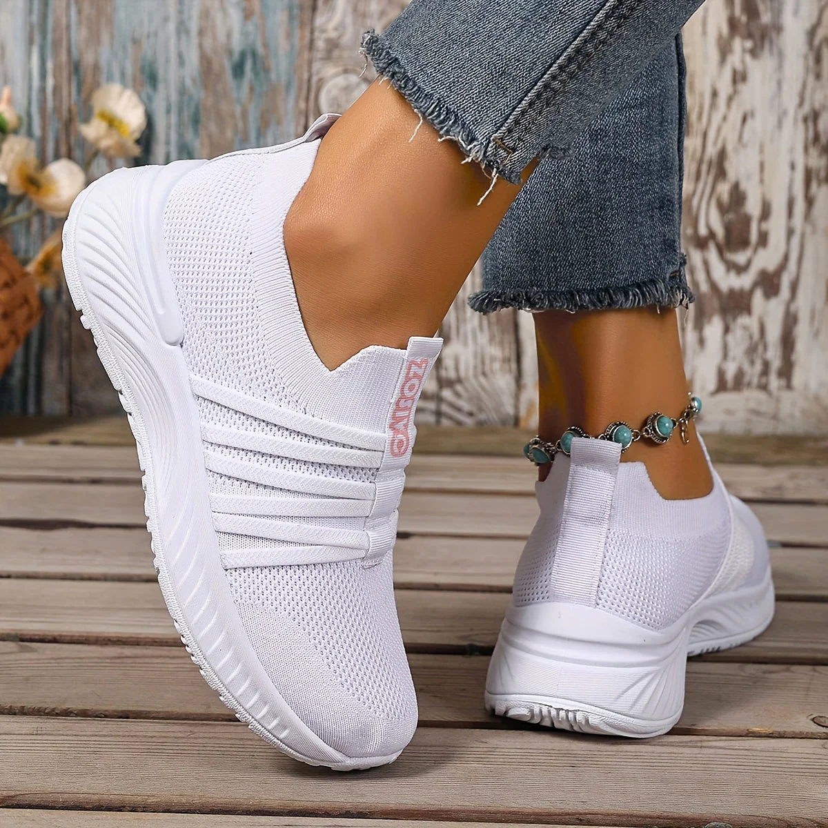 Baskets Slip-On Décontractées pour Femme Style Sport Urbain - Image 26