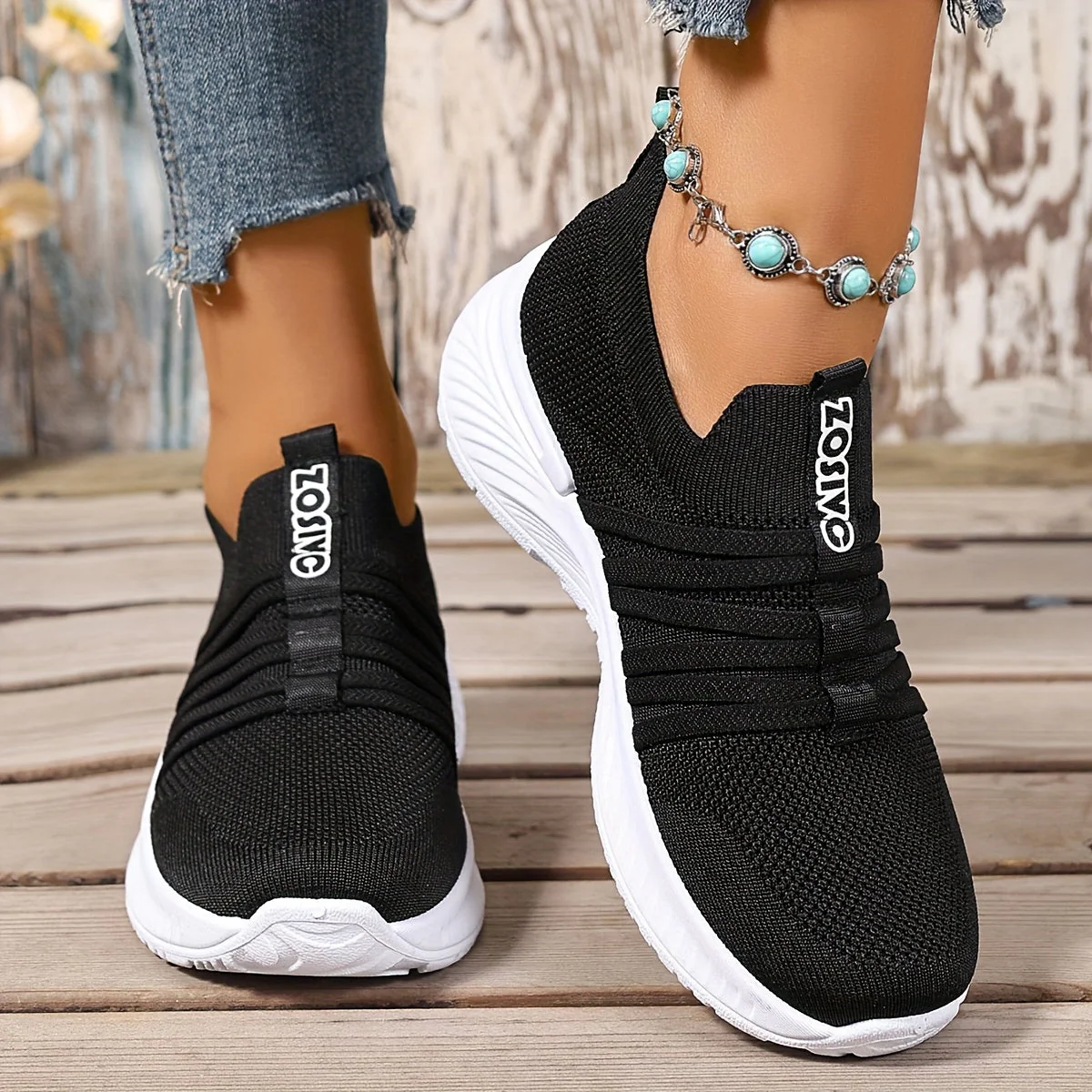 Baskets Slip-On Décontractées pour Femme Style Sport Urbain - Image 27
