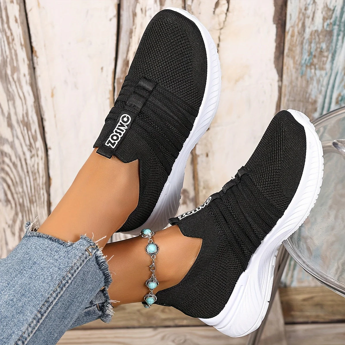 Baskets Slip-On Décontractées pour Femme Style Sport Urbain - Image 30