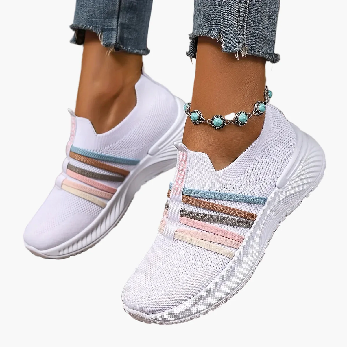 Baskets Slip-On Décontractées pour Femme Style Sport Urbain - Image 31