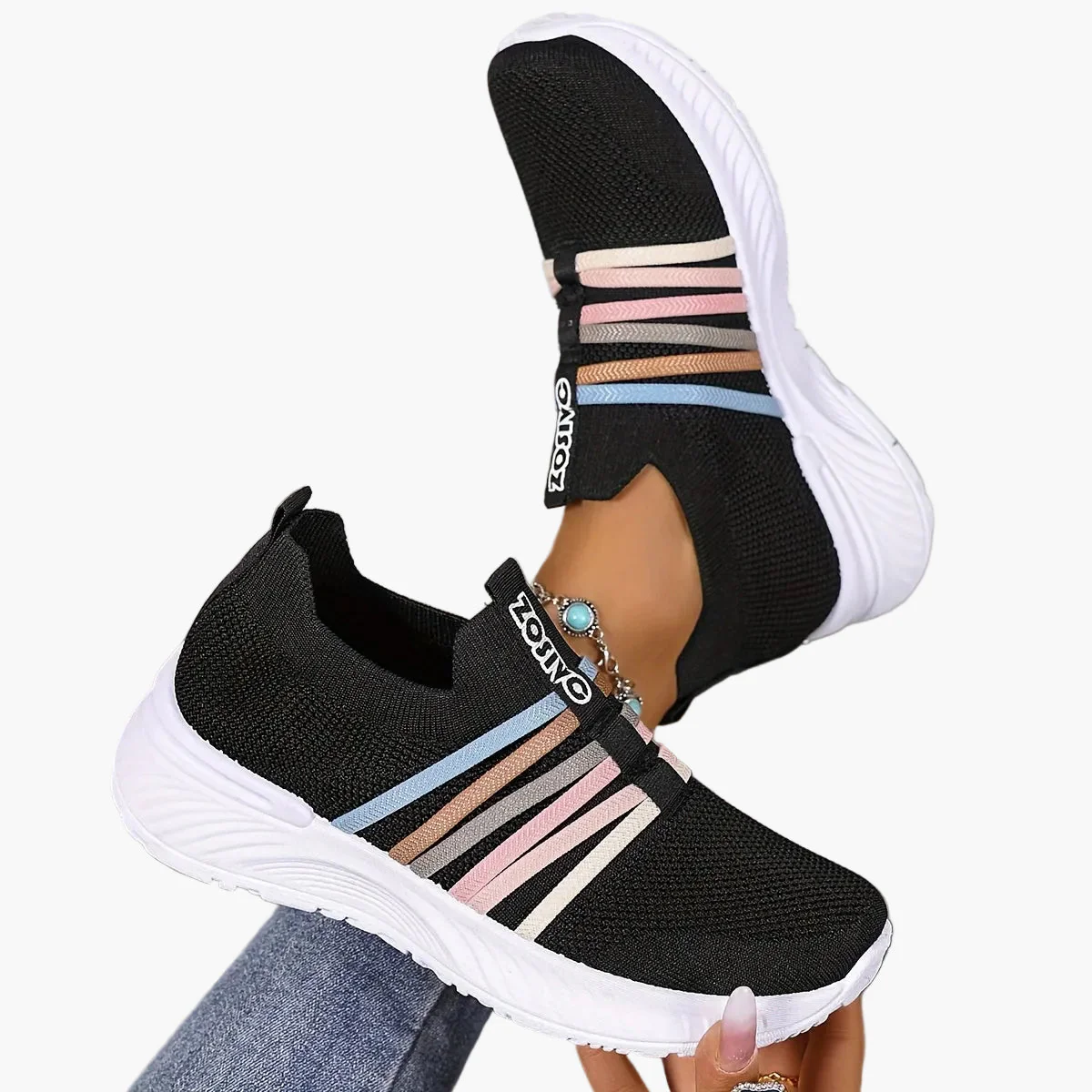 Baskets Slip-On Décontractées pour Femme Style Sport Urbain - Image 32