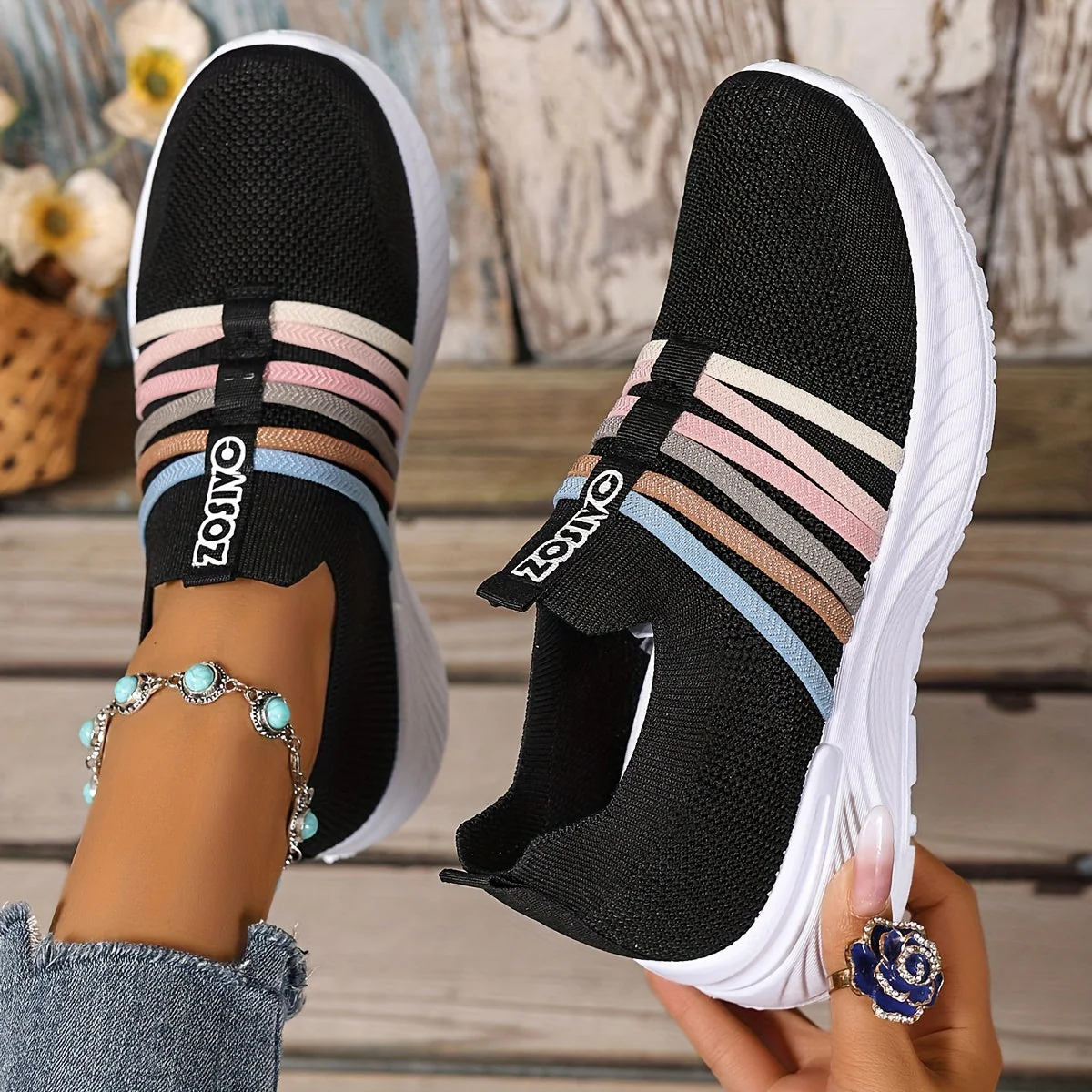 Baskets Slip-On Décontractées pour Femme Style Sport Urbain - Image 4