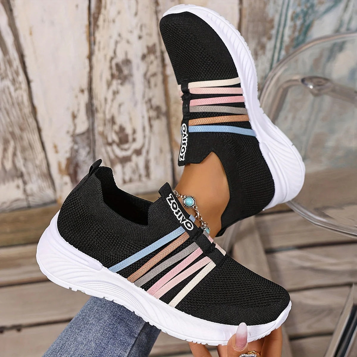 Baskets Slip-On Décontractées pour Femme Style Sport Urbain - Image 6