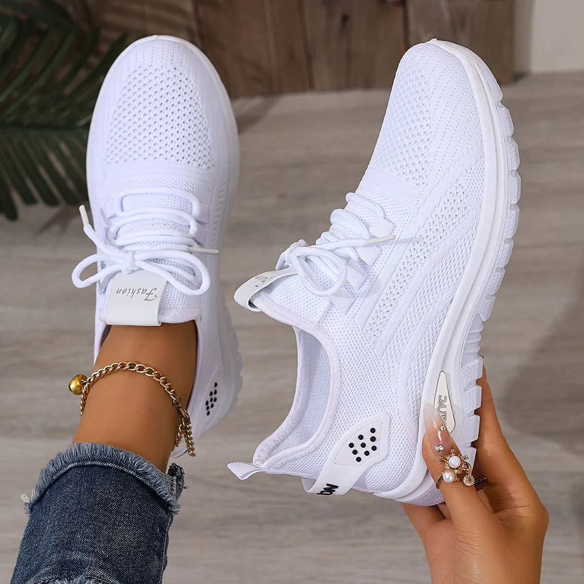 Baskets de sport décontractées pour femme style running polyvalent - Image 3