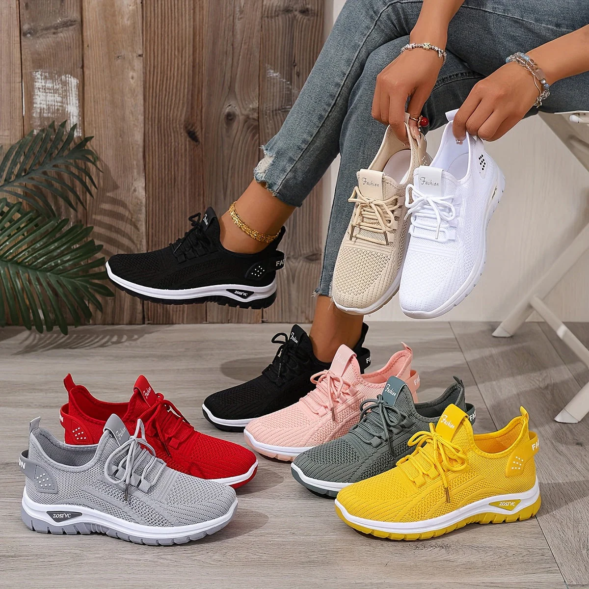 Baskets de sport décontractées pour femme style running polyvalent - Image 4