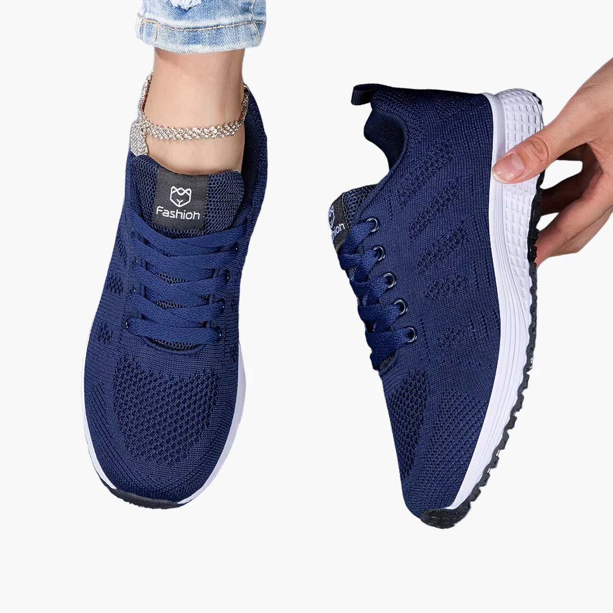 Baskets de sport femme confort pour marche et fitness style décontracté - Image 3
