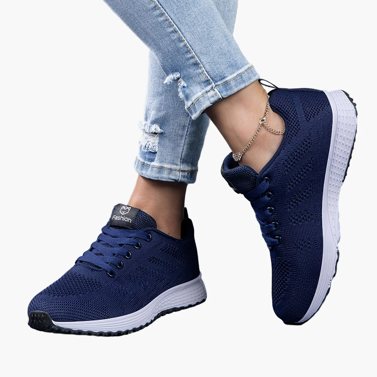 Baskets de sport femme confort pour marche et fitness style décontracté - Image 4