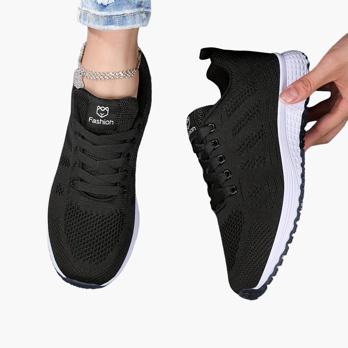 Baskets de sport femme confort pour marche et fitness style décontracté - Image 6