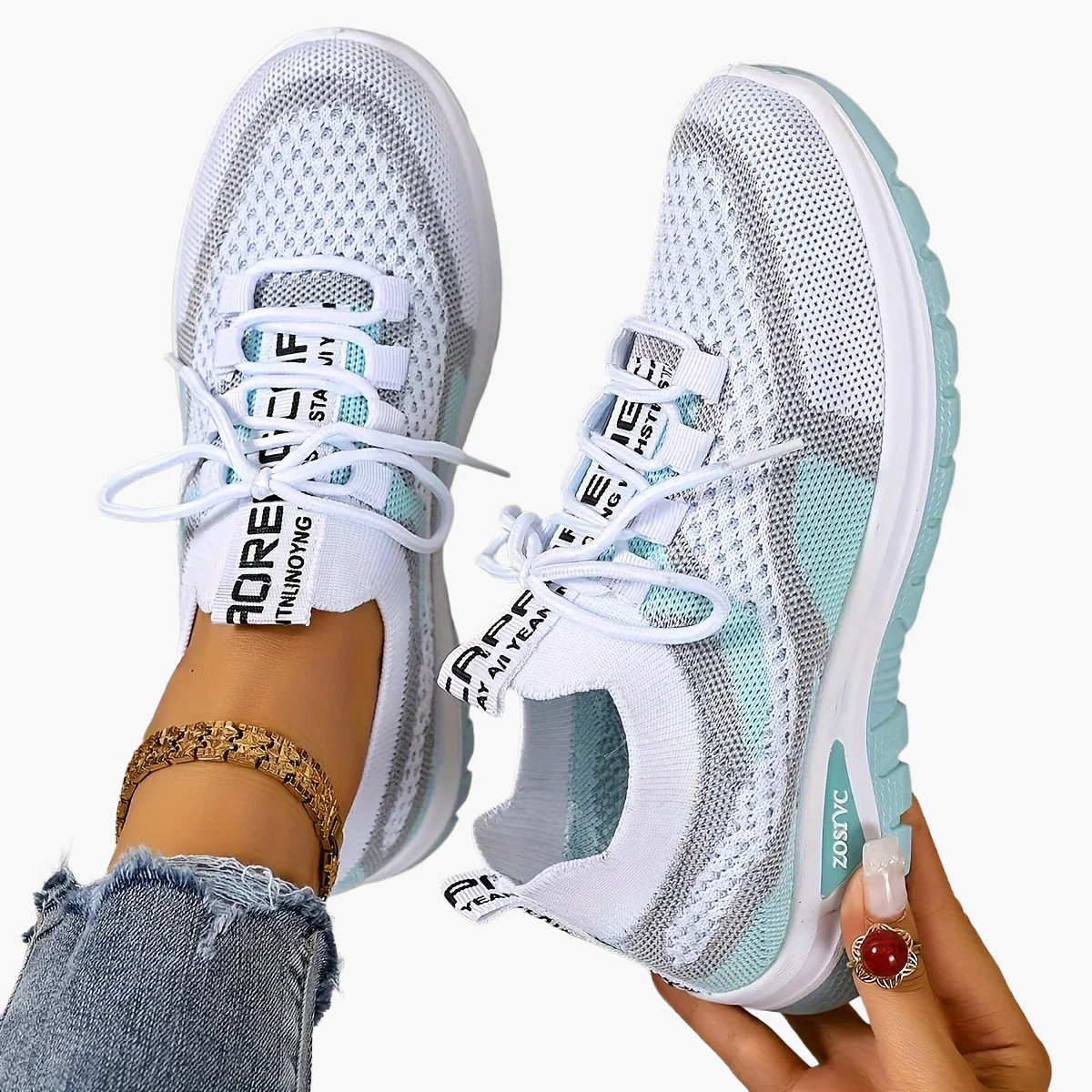 Baskets de sport femme style décontracté pour marche et loisirs - Image 10