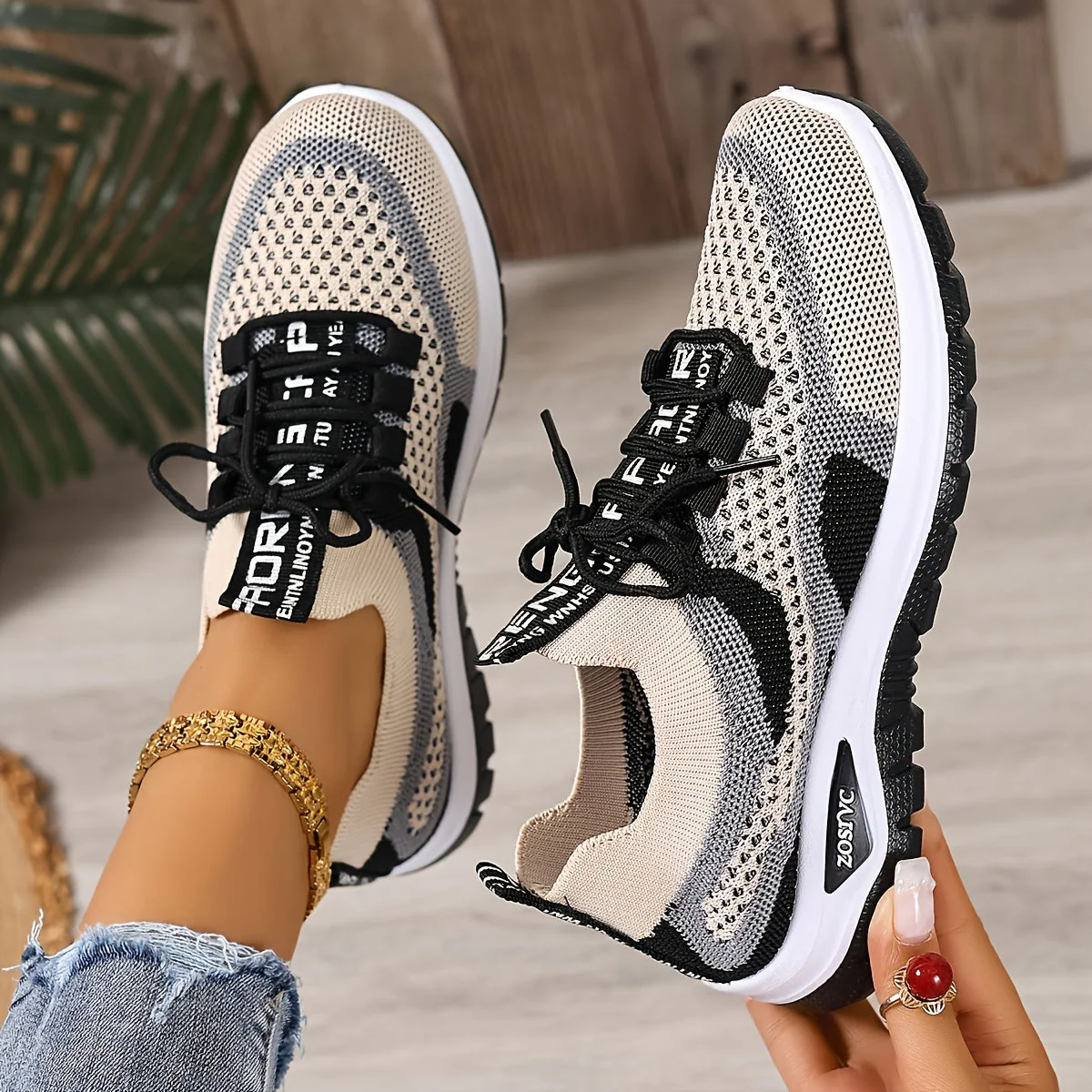 Baskets de sport femme style décontracté pour marche et loisirs - Image 4
